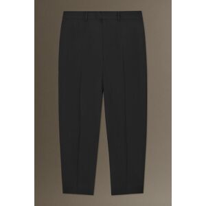 PANTALON AJUSTÉ LAINE NATTÉE - DROIT NOIR 48 male - Publicité