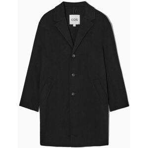 MANTEAU DÉCONTRACTÉ LAINE DOUBLE FACE Noir 48 male - Publicité