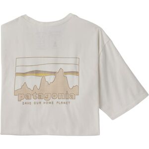 PATAGONIA M's '73 Skyline Organic T-shirt - Blanc - taille L 2024 Beige / Marron / Bleu S Homme - Publicité