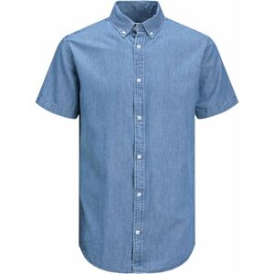 Chemise en jean manches courtes coton Homme JACK & JONES - Publicité