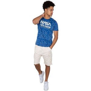 Alpha Industries Nasa Voyager Aop Short Sleeve T-shirt Bleu L Homme Bleu L male - Publicité