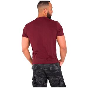 Alpha Industries Basic Small Logo Short Sleeve T-shirt Rouge S Homme Rouge S male - Publicité