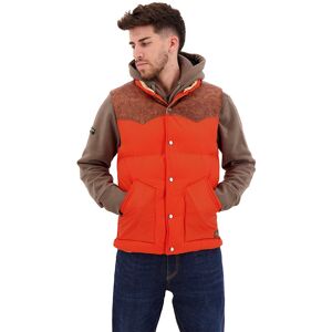 Mountain Leather Mix Vest Orange S Homme Orange S male