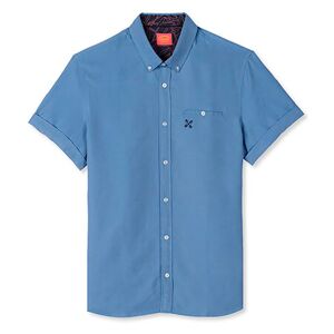 Commi Short Sleeve Shirt Bleu S Homme Bleu S male