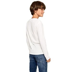 Pepe Jeans New Herman N Long Sleeve T-shirt Blanc 4 Years Garcon Blanc 4 Annees male