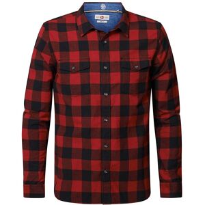 M-3020-sil412 Long Sleeve Shirt Rouge L Homme Rouge L male