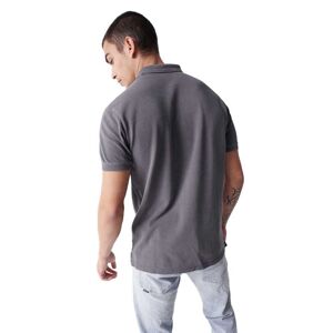 Salsa Jeans Premium Washed Short Sleeve Polo Gris 2XL Homme Gris 2XL male