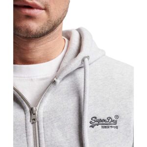Superdry Vintage Logo Emb Full Zip Sweatshirt Gris 2XL Homme Gris 2XL male - Publicité