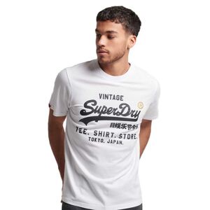 Superdry Vintage Logo Store Classic Short Sleeve T shirt Blanc XL Homme Blanc XL male
