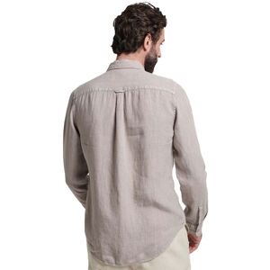 Superdry Studios Casual Linen Long Sleeve Shirt Gris XL Homme Gris XL male - Publicité