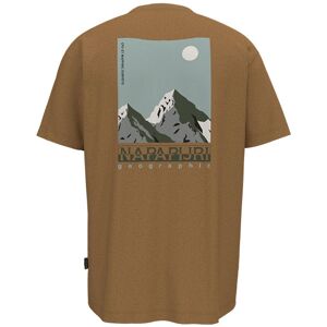 Napapijri S telemark 1 Short Sleeve T shirt Beige M Homme Beige M male