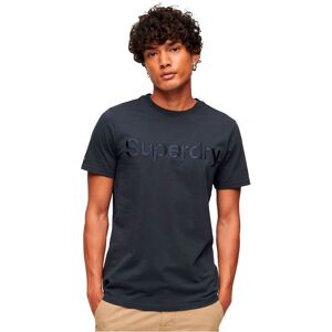 Superdry Tonal Embroidered Logo Short Sleeve T-shirt Bleu L Homme Bleu L male - Publicité