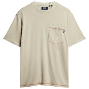 Superdry Contrast Stitch Pocket Short Sleeve T-shirt Beige L Homme Beige L male - Publicité
