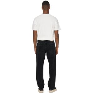 Only & Sons Edge Loose Fit Jeans Noir 27 / 32 Homme Noir 27 male