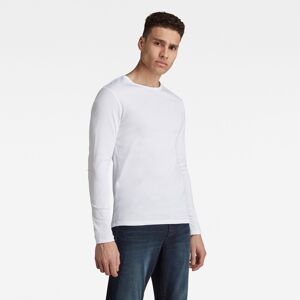 G-star Base Ribbed Neck Premium 1 By 1 Long Sleeve T-shirt Blanc XS Homme Blanc XS male - Publicité