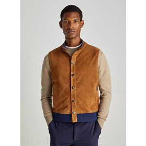 FaÇonnable Suede Knit Hyb Vest Vest Beige S Homme Beige S male