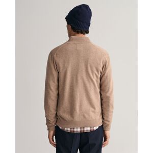 Gant Superfine Lambswool Full Zip Sweater Marron L Homme Marron L male