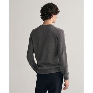 Gant Superfine Lambswool V Neck Sweater Gris 3XL Homme Gris 3XL male