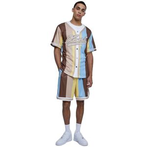 Karl Kani 6033463 Varsity Striped Baseball Short Sleeve V Neck T-shirt Multicolore XL Homme Multicolore XL male