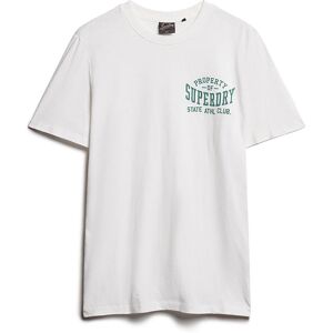 Superdry Athletic College Graphic Short Sleeve T-shirt Blanc S Homme Blanc S male - Publicité