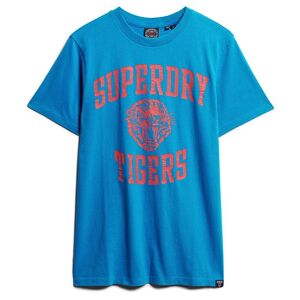 Superdry Track Field Ath Graphic Short Sleeve T shirt Bleu L Homme Bleu L male