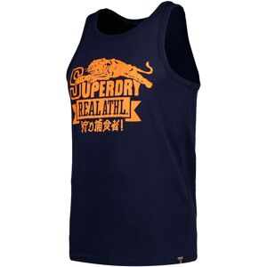 Superdry Track & Field Ath Graphic Sleeveless T-shirt Bleu M Homme Bleu M male