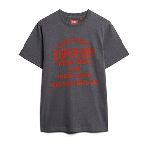 Superdry Workwear Flock Graphic Short Sleeve T-shirt Gris 3XL Homme Gris 3XL male - Publicité