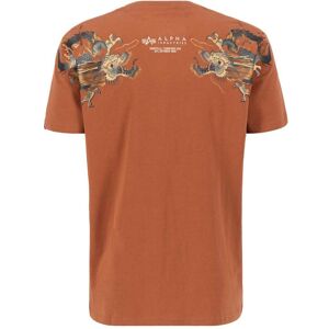 Alpha Industries Dragon Emb T Short Sleeve T-shirt Orange L Homme Orange L male - Publicité