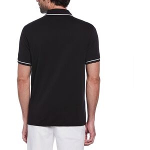 Original Penguin Earl Organic Interlock 3d Sticker Pete Short Sleeve Polo Noir L Homme Noir L male