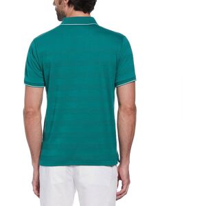 Original Penguin Honeycomb Ao Jacquard Short Sleeve Polo Vert S Homme Vert S male