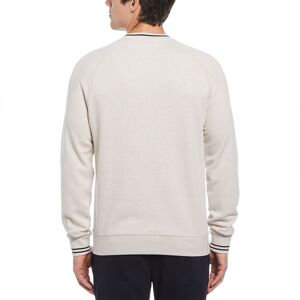 Original Penguin Jaspe Loop Back Terry Crewneck Sweatshirt Beige S Homme Beige S male