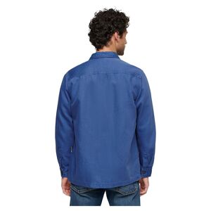 Superdry Merchant Linen Blend Overshirt Bleu L Homme Bleu L male - Publicité