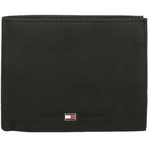 Portefeuille italien en cuir 8 cartes Johnson Tommy Hilfiger Noir