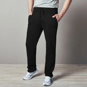 Blancheporte Pantalon Jogging Molleton Bas Droits - Homme Noir 3XL/64/66