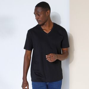 Blancheporte Tee-shirt Col V Manches Courtes - Homme Noir S
