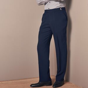 Pantalon taille reglable sans pince - polyester - BlancheporteCeinture a boucles, taille reglable... ce pantalon sans pince vous fera gagner jusqu'a 8 cm de confort en toute discretion. Confectionne en 100% polyester : matiere facile a entretenir et qui s