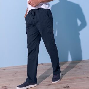 Pantalon cargo multipoches - BlancheporteCe pantalon cargo, on l'enfile et on ne le quitte plus ! Pratique avec ses 4 poches et confortable avec sa taille élastiquée, il se rendra vite indispensable lors de vos moments de détente.2XL/60/62Bleu - Publicité