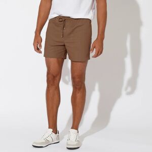 Blancheporte Short Toile Taille Élastiquee - Homme Taupe M/48/50