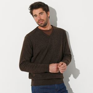 Pull col V 80% laine - BlancheporteDans la famille des pulls, demandez l'actuel col V en laine d'agneau ! Sur un tee-shirt pour un look casual ou sur une chemise pour un style plus elegant, ce pull reunit tous les atouts : chaleur et qualite !XLMarron