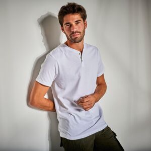 Tee-shirt col tunisien - BlancheporteL'indispensable de l'ete ! Il accompagne un chino classique, comme un jean decontracte ou un bermuda estival. Avec son petit col tunisien et sa gamme de coloris actuels, le tee-shirt s'offre un style cool et facile a v