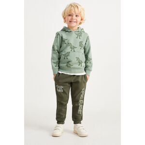 C&A Lot de 2-pantalons de jogging, Vert, Taille: 3A