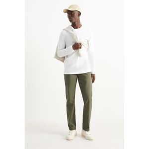 C&A Pantalon-coupe slim, Vert, Taille: W32 L32