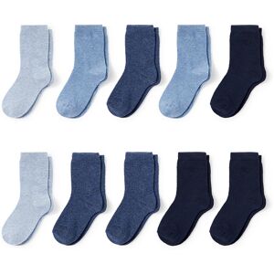 C&A Lot de 10 paires-chaussettes, Bleu, Taille: 24-26