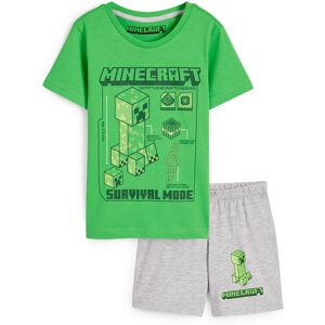 C&A Minecraft-pyjashort-2 pieces, Vert, Taille: 6A