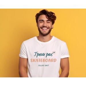 Cadeaux.com Tee shirt personnalise homme - J'peux pas j'ai skateboard