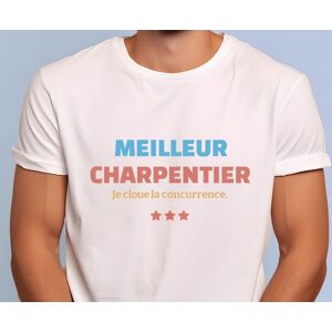 Cadeaux.com Tee shirt personnalise homme - Meilleur Charpentier