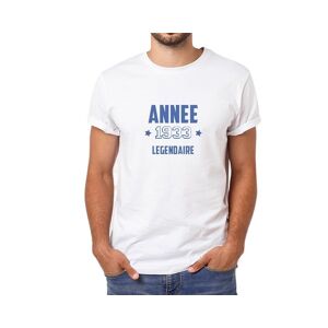 Cadeaux.com T-shirt blanc homme annee vintage annee 1933