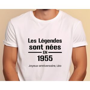 Cadeaux.com Tee shirt personnalisé homme - Les Légendes sont nées en 1955