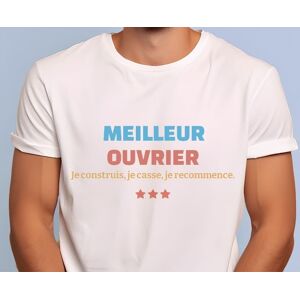 Cadeaux.com Tee shirt personnalise homme - Meilleur Ouvrier