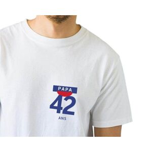 Cadeaux.com T-shirt blanc homme pastis papa 42 ans - Publicité